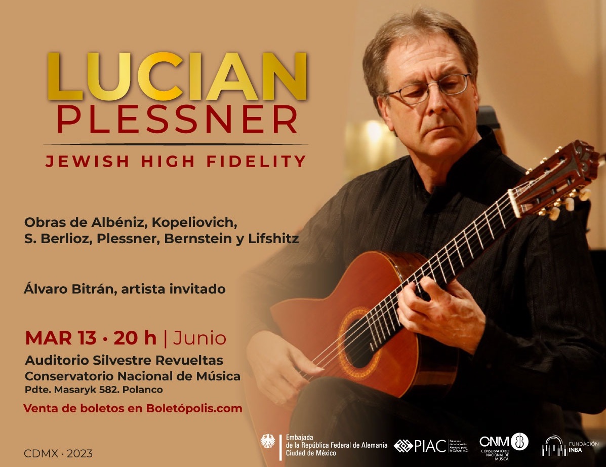 El guitarrista alemán Lucian Plessner cautivó con obras de compositores judío-mexicanos